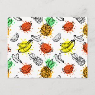 Vector grafisch naadloos patroon briefkaart