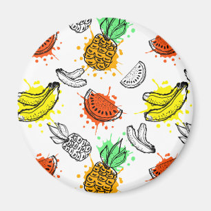 Vector grafisch naadloos patroon magneet