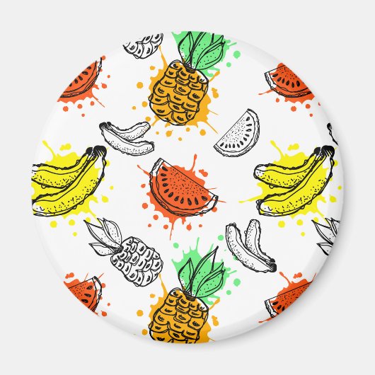 Vector grafisch naadloos patroon magneet (Voorkant)