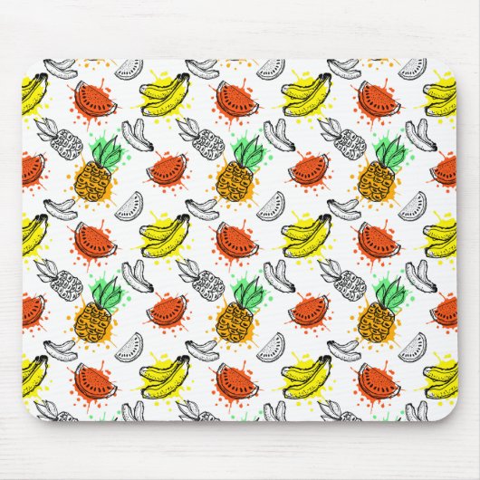 Vector grafisch naadloos patroon muismat (Voorkant)