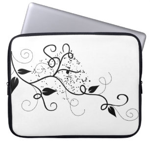 Vector ivy swirl tak girale natuur laptop sleeve
