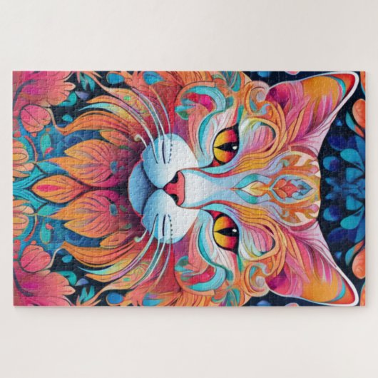 Vector Kat Legpuzzel (Horizontaal)