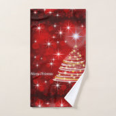 Vector kerstboomsterren voor kerstaven bad handdoek (Handdoek)
