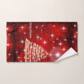 Vector kerstboomsterren voor kerstaven bad handdoek (Handdoek)