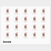 Vector Kerstman Ronde Sticker (Vel)