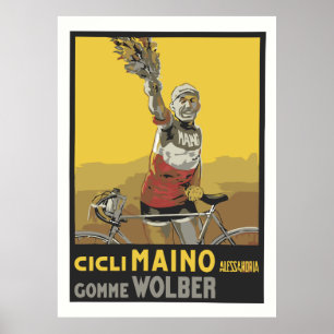 Vector Kunst, fietsen, Italiaanse kampioen 1920 Poster