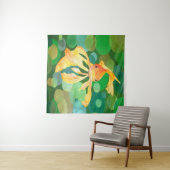 Vector met groene bubbels wandkleed (In Situ (horizontaal))