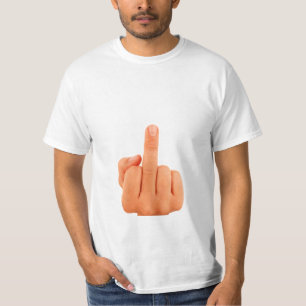 Vector middenvinger t-shirt