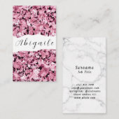 Vector naadloze  diamanten visitekaartje (Voorkant / Achterkant)