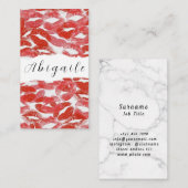 Vector naadloze klemmen visitekaartje (Voorkant / Achterkant)