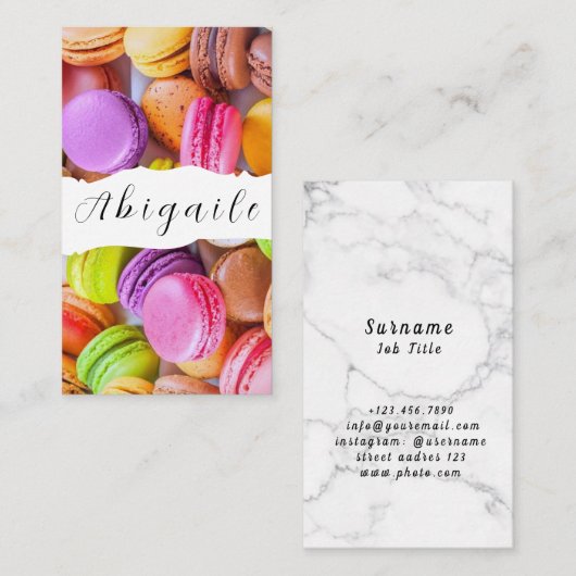 Vector naadloze mantels zonder doezelaar visitekaartje (Voorkant / Achterkant)