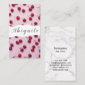 Vector naadloze veerkers visitekaartje (Voorkant / Achterkant)