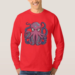 Vector Octopus Monster T-Shirt Design - Edo Ukiyo