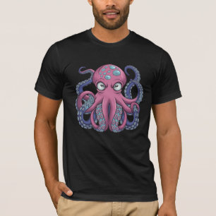 Vector Octopus Monster T-Shirt Design - Edo Ukiyo