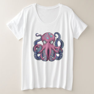 Vector Octopus Monster T-Shirt Design - Edo Ukiyo