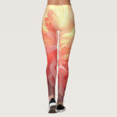 Vector Ombre Fluid Coral Flame Leggings (Dos)