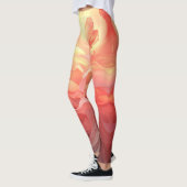 Vector Ombre Fluid Coral Flame Leggings (Gauche)