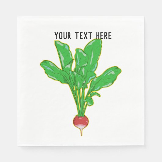 Vector Radish Servet (Voorkant)