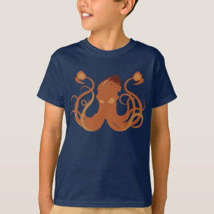 Vector Ruitenvierkant Kind donkert T-shirt