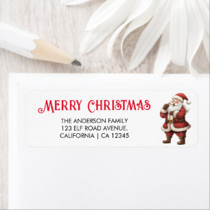 Vector Sinterklaas retouradres Etiket