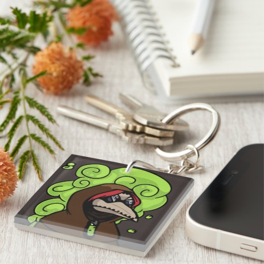 Vector speldenkusgix sleutelhanger (Voorkant Rechts)