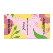 Vector Spring Serum Dropper Bottle Labels (Voorkant)