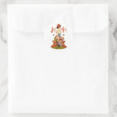  vector van 4 juli ronde sticker (Tas)