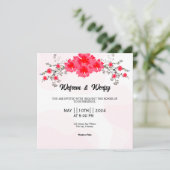 Vector van de Kaart voor het uitnodigen van een Fl (Staand voorkant)