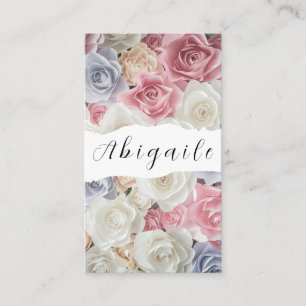 Vector van de ventilator naadloze  Floral Bus Visitekaartje