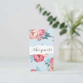 Vector van de ventilator naadloze  Floral Bus Visitekaartje (Staand voorkant)