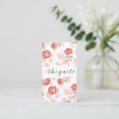 Vector van de ventilator naadloze Floral Bus Visitekaartje (Staand voorkant)