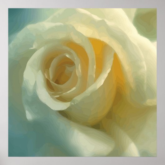 Vector White Rose Poster (Voorkant)