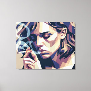 Vectorale depressie canvas afdruk