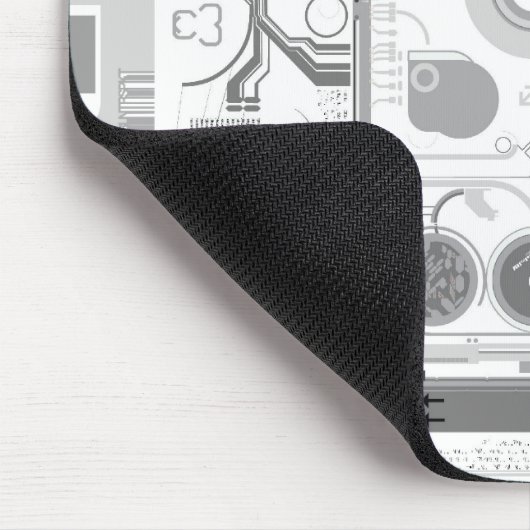 Vectorexperiment van de technologienchip harde sch muismat (Hoek)