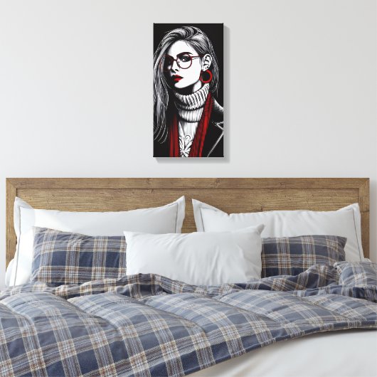 vectorieel canvas afdruk (Insitu (Slaapkamer))