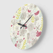 vectoriel d'oiseau floral Horloge (Angle)