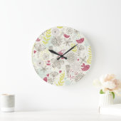 vectoriel d'oiseau floral Horloge (Maison)