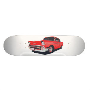 Vectorillustratie Chevy Bel Air Skateboard