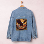 Vectorillustratie, Gecentreerd ontwerp Denim Jacket (Hangar)