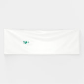 Vectorillustratie van een lotusbloem, met spandoek (Horizontaal)