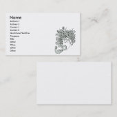 vectorillustratie van medusa snake visitekaartje (Voorkant / Achterkant)