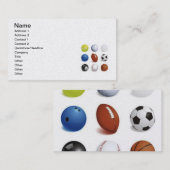 Vectorillustratie van sportwallen visitekaartje (Voorkant / Achterkant)