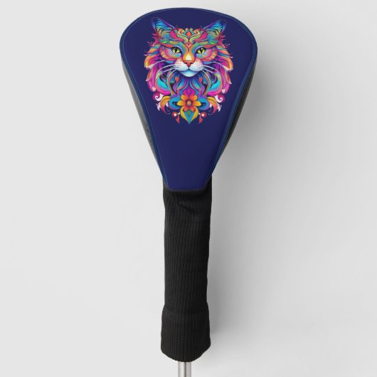 Vectorkat Golfheadcover (Voorkant)