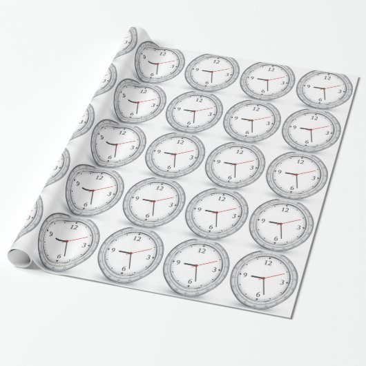 Vectorklokontwerp Cadeaupapier (Uitgerold)