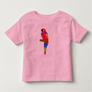 Vectorpapegaaivogel Kinder Shirts