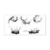 Vectorstijl waterspatten 	rubberstempel (Afrduk)