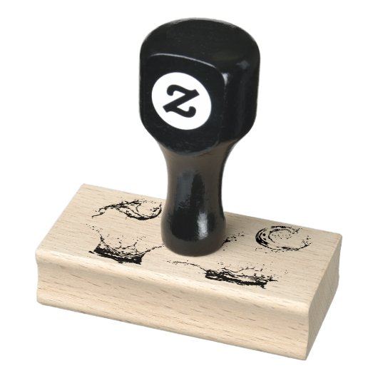 Vectorstijl waterspatten 	rubberstempel (Stempel)