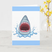 vectorstock_383155 Cartoon Shark Teeth hongerend Kaart (Gele Bloem)