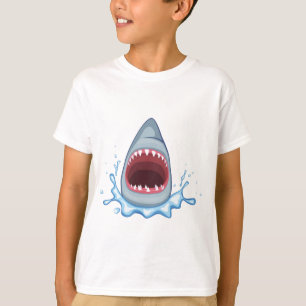 vectorstock_383155 hongerige de Tanden van de Haai T-shirt