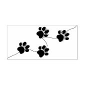 vectorvoetafdruk 	rubberstempel (Afrduk)